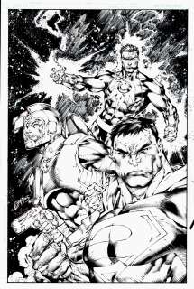 Ed Benes, Rob Hunter - Strange Adventures #1 Cover (Huge Adam Strange, Captain Comet,Â Bizarro!) 2008