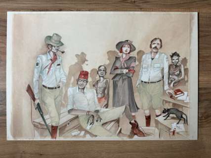 Croci, Pascal - 1 Original colour page - Janet Burroughs - 2011 | Catawiki