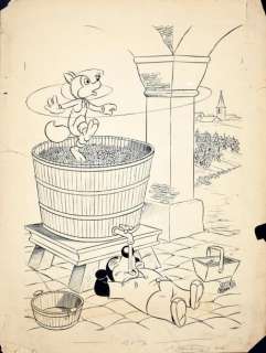 Arnal (José Cabero Arnal, Dit) - ARNAL Placid et Muzo Vignerons. Encre de Chine pour la couverture&hell