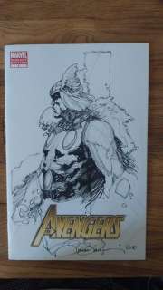 Simone Bianchi - 1 Original drawing - Avengers - Thor - blank sketch cover - 2010 | Catawiki