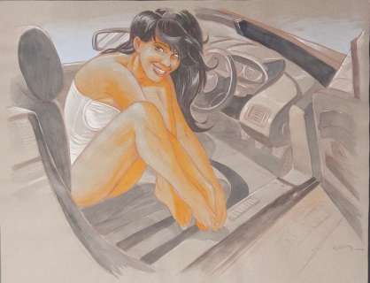 Jim - 1 Original colour drawing - Une Nuit à Rome | Catawiki