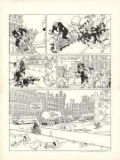 Theo VAN DEN BOOGAARD - Planche originale n°34 - Léon-la-terreur casse la baraque - Léon-la-terreur