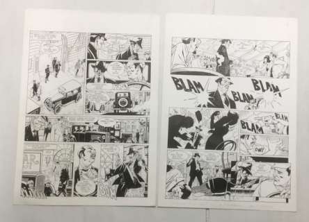 Barison, Emanuele - 2 Original page - De Silence et de Sang T11 - Le sceau de Caïn (1) - 1998