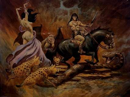 Don Marquez - Sexy Large Fantasy Painting (Sold Live on ‘Dueling Dealers of Comic Art #130 Podcast on 8-9-2023 Watch It Here!