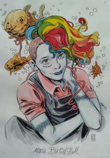 Mark Buckingham - 1 Original colour drawing - Sandman - Delirium | Catawiki