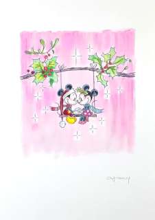 Fernandez, Tony | Original drawing  - Mickey & Minnie Mouse 5  - Disney Art X-Mas | Catawiki