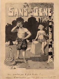 Rabier (Benjamin) | Sans gêne, illustration Ã  l’encre de Chine et… | Millon