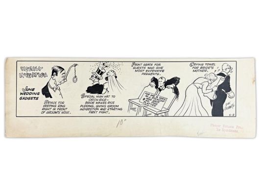 Lot 344 - Rube Goldberg Weekly Invention Artwork | Weiss Auctions