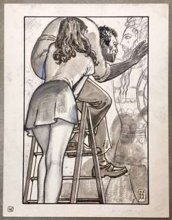 Manara, Milo | Original page (p.16)  - L’Uccello del sole  - (1990) | Catawiki