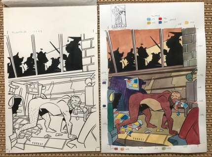 Torres, Daniel - 1 Dessin original + couleur originale - PLGPPUR #18 - Cover - 1985 | Catawiki