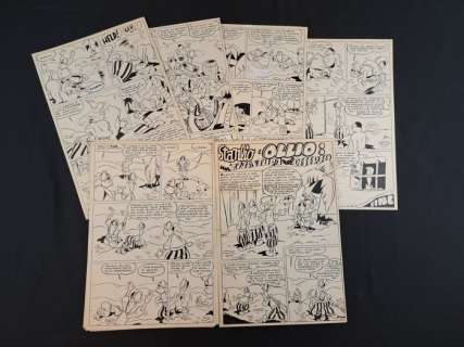 Motta, Alberico - 12 Original page - Stanlio e Ollio - Un’Avventura nel Deserto - 1948 | Catawiki