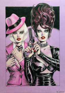 Nik Guerra - 1 Original colour page - Risate Criminali - “Ricercate” - pag. 18 - 2024 | Catawiki