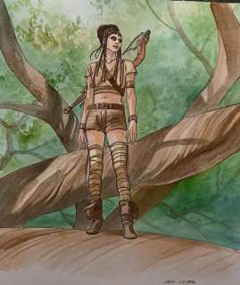 Zuccheri, Laura - 1 Original drawing - Thellus, Cycle de Kadmoon - Ariel - 2025 | Catawiki