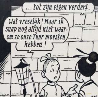 Studio Vandersteen | Planche originale (p.30)  Bob & Bobette  - L’Oiseau Blanc (De witte uil)  - (1972) | Catawiki