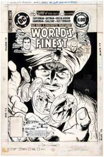 "WORLD’S FINEST" #268 ORIGINAL DICK GIORDANO COVER ART. | Hake’s