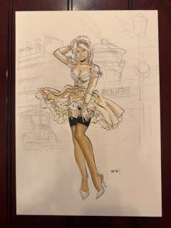 Meynet, Félix - 1 Original preliminary drawing - Bardot au Moulin Rouge | Catawiki