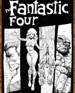 Domenech, Sergi - 1 Œuvre originale - Fantastic Four: Core Powers - Original Artwork - Hand Signed | Catawiki