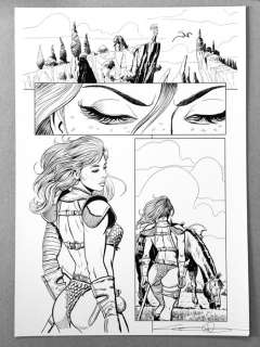 Candita, Giuseppe - 1 Original drawing - Red Sonja - Official test pages for Red Sonja. page 1 of 3 - 2024 | Catawiki