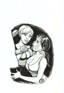 Ramis - 1 Original drawing - sexy girl - For you ! | Catawiki