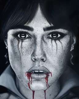 Martin Rodriguez - XL Huile originale sur toile - Vampirella - Hand signed | Catawiki