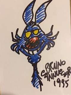 Cannucciari, Bruno - "Lupo Alberto"  - felt pen on paper  - (1995)