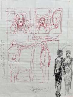 Serpieri, Paolo Eleuteri - 1 Original preliminary drawing - Druuna | Catawiki