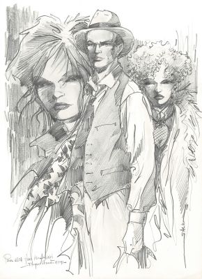 Jacques Géron | Lot 330 - Pin-Up, dessin original très grand format à la mine de plomb. | Septimus