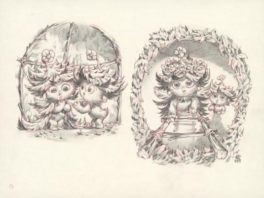 Stan Manoukian | Illustration originale - Monstre est timide - Monstre | Daniel Maghen