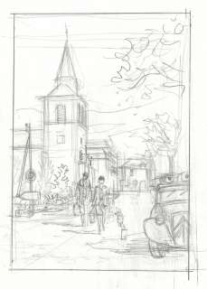 Gibrat | Le Sursis, illustration Ã  la mine de plomb pour… | Millon