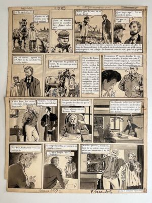 Craenhals, François - 1 Original page - Rémy et Ghislaine T1 - Le Cas étrange de Mr. de Bonneval page 4 - signed - 1951 | Catawiki