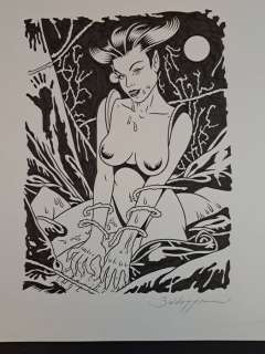 Baldazzini, Roberto - 1 Original drawing - Ulula, Omaggio a Romanini | Catawiki