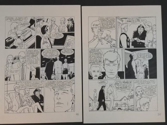 Alessandrini, Giancarlo - 2 Original page - Martin Mystère: Il Mondo di Escher - 1998 | Catawiki