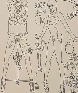 Fetish Generator - 3 Original drawing - The Art of Fetish Generator - 3 drawings of page 57 - 1995 | Catawiki