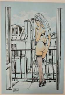 Raimondo, Luca - 1 Original colour drawing - Bonjour Paris - 2025 | Catawiki