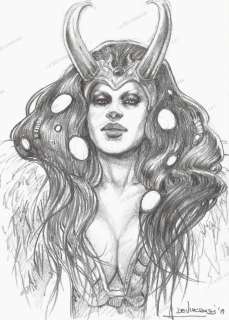 Alessia DE VINCENZI - Dessin Original « She Loki »