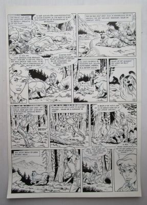 Broeckx, Jeff - Originele pagina (p.24) - Bessy klassiek 6 - De schrik van Robson Rockies - 1 page originale - 1994 | Catawiki