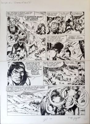 Aidans, Edouard - 1 Original page - Tounga - Le mammouth blanc, page 4 - 1972 | Catawiki