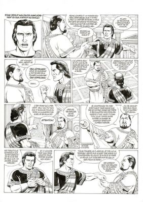 Mitton, Jean-Yves - 1 Original page - Ben Hur T4 - Golgotha - 2010 | Catawiki