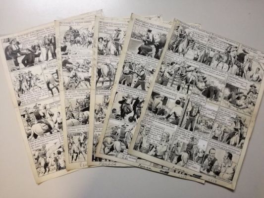 Le Ralliq, Etienne - 5 Original page - Teddy Bill - Alerte dans la prairie - 1950 | Catawiki