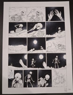 Eric Liberge - 1 Original page - Monsieur Mardi Gras Descendres - Monsieur Mardi-Gras Descendres | Catawiki