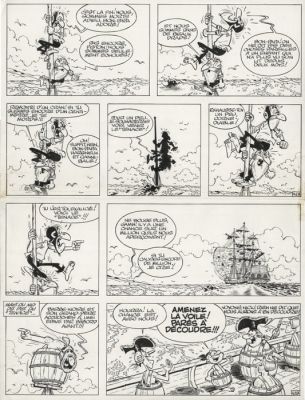 Remacle, Marcel - 1 Original page - Vieux Nick et Barbe noire - T1 | Catawiki