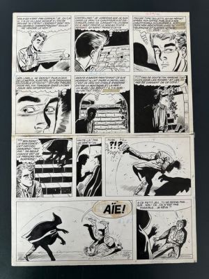 Eddy Paape - 1 Original page - Marc Dacier - la main noire - page #15 - 1962 | Catawiki
