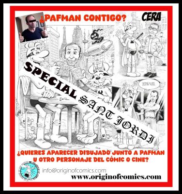 Joaquín Cera | Special Sant Jordi 2026: Original drawing: Pafman – You are the protagonist! – Cera | Origin Of Comics