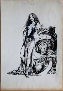 GUSTAVO TRIGO - Copertina originale per Lanciostory 41 /1980. Cm. 35 x 50. Anno di esecuzione 1980.