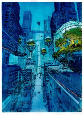 Sforza Antonio - 3 Original colour page - Heavy Metal - Andromeda - 2025 | Catawiki