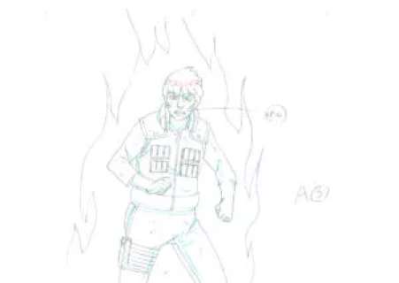 Kishimoto Masashi - Naruto | 3831 – Naruto Shippuden – Gai Maito – Genga | La Galerie de la Bande Dessinée