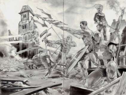 Bing Cansino - Avengers / Invaders Dps (Captain America, Sub-Mariner, Human Torch, Black Widow, & Hawkeye All Battle the Axis in World War 2) 2008