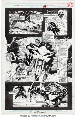 Scott McDaniel & Keith Williams - Spider-Man, Punisher, Sabretooth: Designer Genes Tavola Originale (Marvel Comics, 1993) | Love Original Art