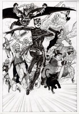 Foderà, Marco - 1 Original drawing - Batman - Catwoman and others | Catawiki