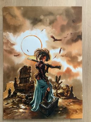 Lemercier, Gwendal - 1 Original colour drawing - Plougabulles comic festival - 2020 | Catawiki